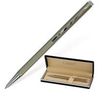 Подарочная шариковая ручка Galant Stiletto Chrome, серебристый корпус, хромированные детали, 0,7мм, синяя, 140528