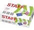 Большие зажимы STAFF Profit для бумаг, комплект 12 шт, 51 мм, на 230 листов, цветные, картонная коробка, 225160 1