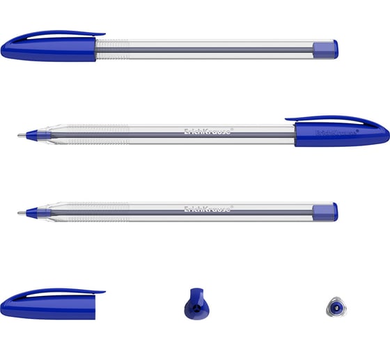 Набор из 3 ручек шариковых Erichkrause U-108 Stick Classic 1,0, Ultra Glide Technology, цвет чернил синий (в пакете) 47569