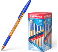 Ручка шариковая Erichkrause R-301 Stick&Grip Amber 0,7, цвет чернил синий (в коробке по 50 шт,) 39530