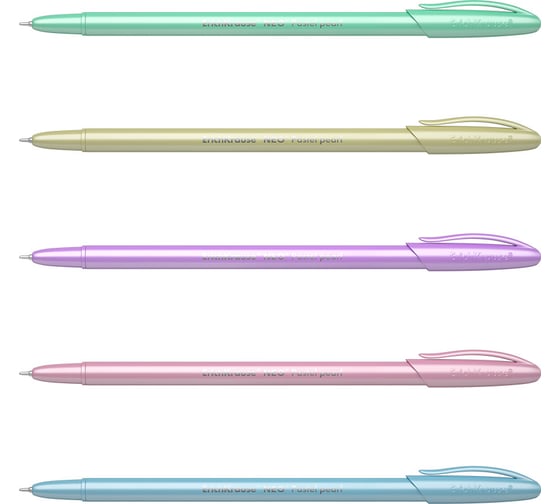 Ручка шариковая Erichkrause Neo Stick Pastel 0,7, Super Glide Technology, цвет чернил синий (в тубусе по 60 шт,) 55380