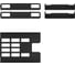 Набор из 2 пластиковых лотков-трансформеров для бумаг Erichkrause Techno, Classic, черный 15043 3