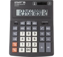 Настольный калькулятор STAFF PLUS STF-333 200x154мм, 12 разрядов, двойное питание, 250415