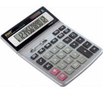 Настольный металлический калькулятор STAFF STF-1712 200х152мм, 12 разрядов, двойное питание, 250121