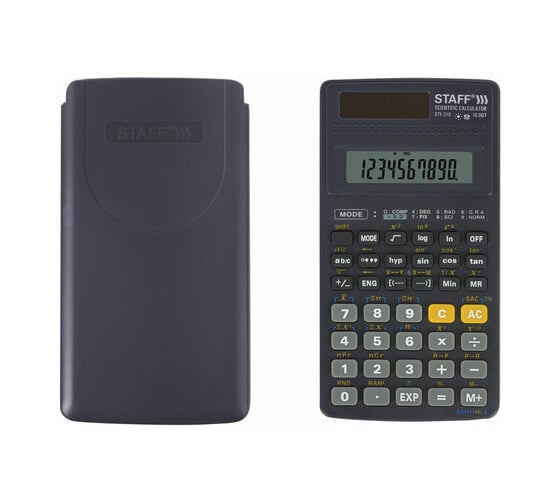 Инженерный калькулятор STAFF STF-310 142х78мм, 10+2 разрядов, двойное питание, 250279 2