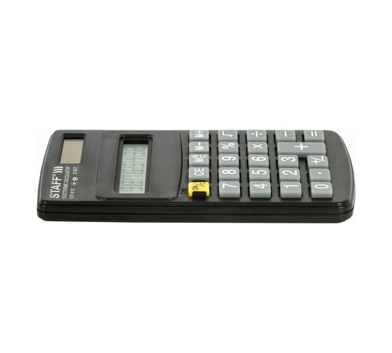 Карманный калькулятор STAFF STF-818 102х62мм, 8 разрядов, двойное питание, 250142