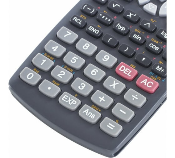 Инженерный калькулятор STAFF STF-810, 240 функций, 10+2 разрядов, двойное питание, 250280 6