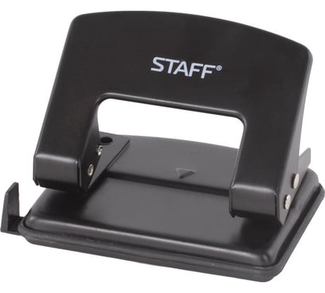 Металлический дырокол STAFF Manager, до 20 листов, черный, 224649