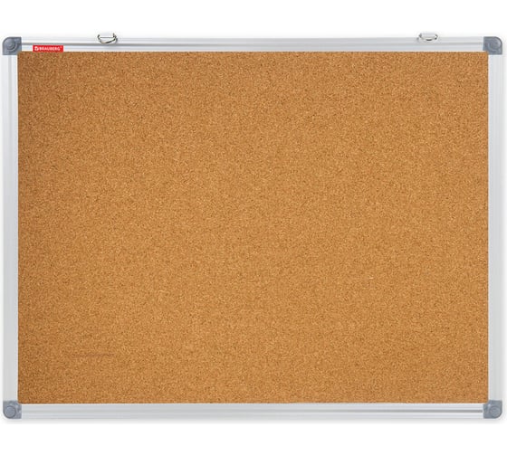 Доска пробковая для объявлений BRAUBERG 45x60 см, алюминиевая рамка, Extra, 238307