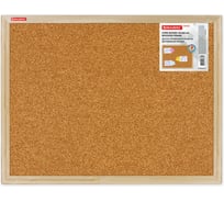 Доска пробковая для объявлений BRAUBERG 45x60 см, деревянная рамка, Wood, 238310