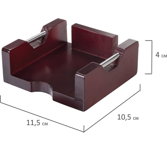 Настольный набор GALANT Wood&Metal 5 предметов, красное дерево и никелированный металл 230873