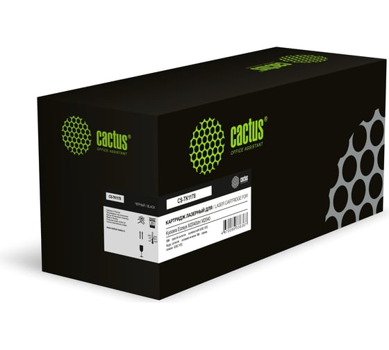 Картридж лазерный CACTUS CS-TK1178 TK1178 ASIA CN черный 7200 страниц для Kyocera Ecosys M2040dn/ M204 2045401 1