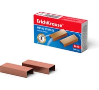 Скобы Erichkrause №10 омедненные (коробка 1000 шт,) 7139