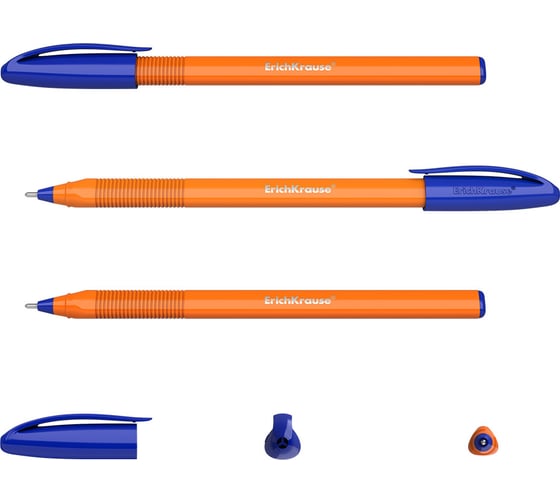 Ручка шариковая Erichkrause U-108 Stick Orange 0,7, Ultra Glide Technology, цвет чернил синий (в коробке по 50 шт,) 47582