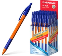 Ручка шариковая Erichkrause автоматическая R-301 Matic&Grip Orange 0,7, цвет чернил синий (в коробке по 50 шт,) 46762