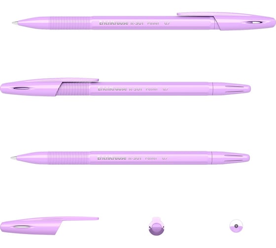 Ручка шариковая Erichkrause R-301 Stick Pastel 0,7, цвет чернил синий (в коробке по 50 шт,) 55387