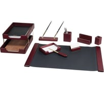 Настольный набор BESTAR Saturn из массива дерева, 9 предметов, цвет красное дерево 236377