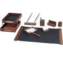 Настольный набор BESTAR Saturn из массива дерева, 9 предметов, цвет орех 236378