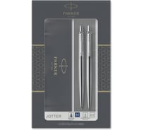 Подарочный набор Parker Jotter Core - Stainless Steel CT, ручка шариковая, карандаш 2093256