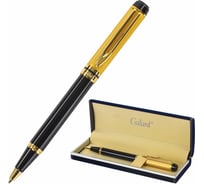 Подарочная шариковая ручка GALANT Classic черный/золотой корпус, золотистые детали, 0.7мм, синяя 140400