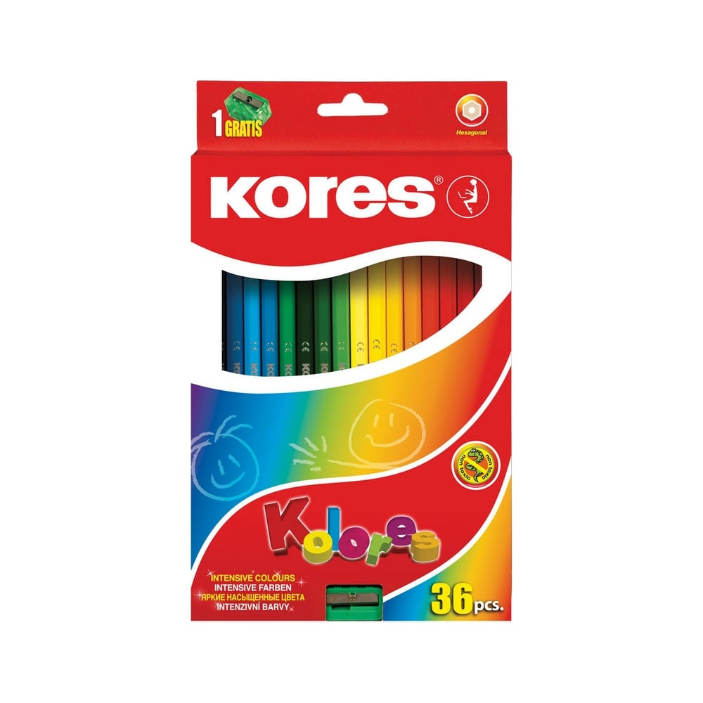 карандаши jumbo трехгранные 12 цветов с точилкой. карандаши джамбо трехгранные цвета. цветные карандаши трехгранные kores. цветные карандаши kores 12 цветов трехгранные с точилкой. карандаши цветные kores.