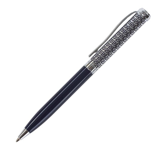 Подарочная шариковая ручка GALANT Empire Blue, серебристый/синий корпус, хромированные детали, 0,7мм, синяя, 140961