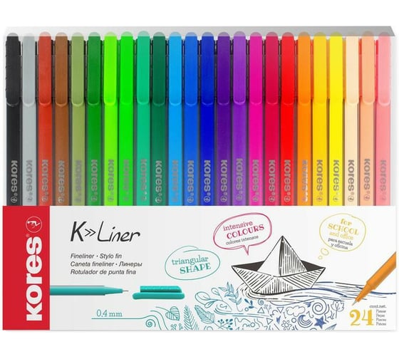 Линер Kores K Liner 0,4 мм набор 24шт 1132090