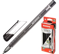 Неавтоматическая шариковая ручка 12 шт в упаковке Kores К11 M 1 мм треугольный корпус масляная черная 614070