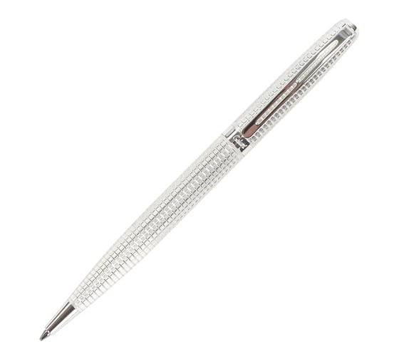 Подарочная шариковая ручка GALANT Royal Platinum, серебристый корпус, хромированные детали, 0,7мм, синяя, 140962