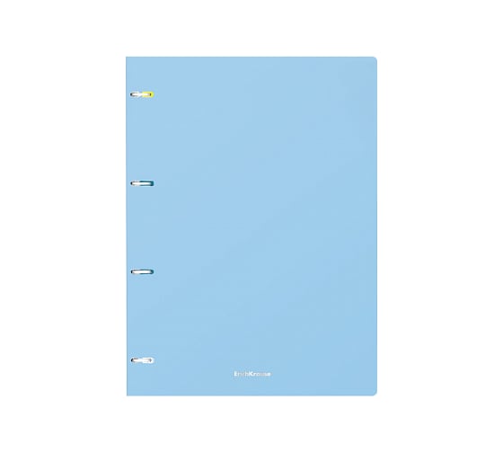 Общая тетрадь с пластиковой обложкой на кольцах Erichkrause Pastel, ассорти, А4, 80 листов, клетка 50165