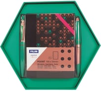 Подарочный канцелярский набор Milan Copper зеленый 08741 1032285