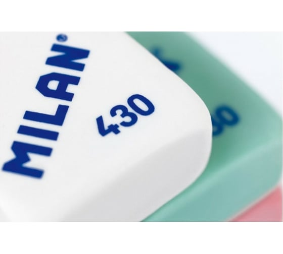 Ластик Milan 430 каучук, 4 штуки в блистере BMM9215 973166