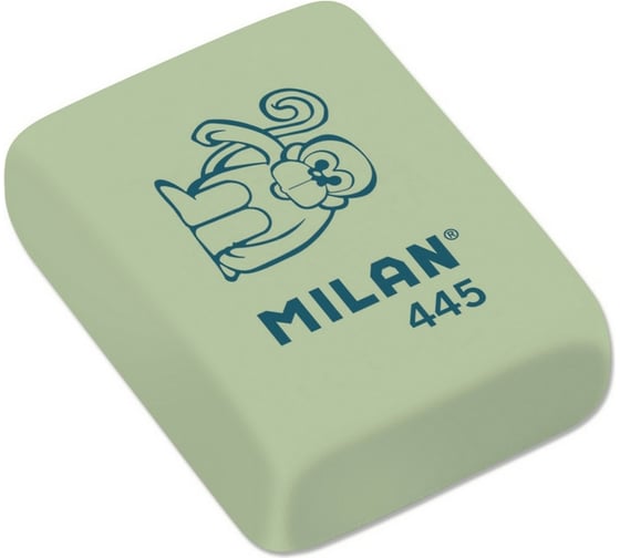 Ластик Milan каучук 445, размер 31x23x9мм, 6 штук в блистере BMM10049 1095851 1