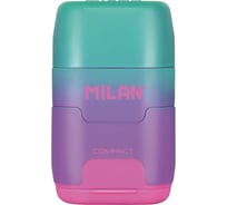 Ластик-точилка Milan COMPACT SUNSET ластик из синтетического каучука фиолетово-розовый 1226650