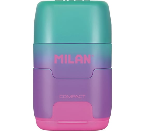 Ластик-точилка Milan COMPACT SUNSET ластик из синтетического каучука фиолетово-розовый 1226650 1