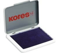 Металлическая настольная штемпельная подушка Kores фиолетовая 7х11см 71555 3913