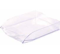 Горизонтальный прозрачный лоток для бумаг BRAUBERG Delta A4, 340х270х60 мм 237262