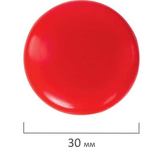 Магниты BRAUBERG STANDARD 30 мм, набор 12 шт, ассорти 237472