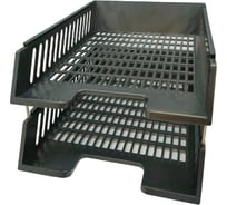 Набор горизонтальных лотков (2 шт.) черный Осколпласт 212-02