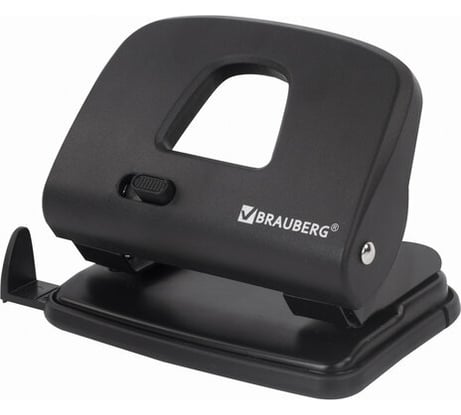 Дырокол BRAUBERG SX-20, до 20 листов, черный 229694
