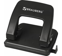 Металлический дырокол BRAUBERG Classic до 25 листов, черный 229697