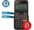 Двухстрочный инженерный калькулятор BRAUBERG SC-850 240 функций, 10+2 разрядов, двойное питание, черный 250525 4