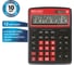 Настольный калькулятор BRAUBERG EXTRA COLOR-12-BKWR 206x155 мм, 12 разрядов, черно-малиновый 250479 9