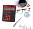 Настольный калькулятор BRAUBERG EXTRA COLOR-12-BKWR 206x155 мм, 12 разрядов, черно-малиновый 250479 10