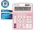 Настольный калькулятор BRAUBERG EXTRA PASTEL-12-PK 206x155 мм, 12 разрядов, розовый 250487 8