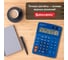 Настольный калькулятор BRAUBERG EXTRA-12-BU 206x155 мм, 12 разрядов, двойное питание, синий 250482 8