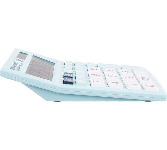 Настольный калькулятор BRAUBERG ULTRA PASTEL-12-LB 192x143 мм, 12 разрядов, голубой, 250502