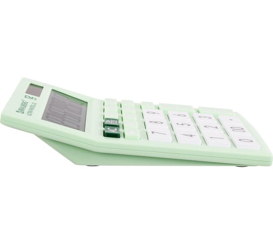Настольный калькулятор BRAUBERG ULTRA PASTEL-12-LG 192x143 мм, 12 разрядов, мятный, 250504