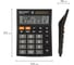 Настольный калькулятор BRAUBERG ULTRA-12-BK 192x143 мм, 12 разрядов, двойное питание, черный, 250491 6
