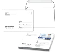 Конверты ОФИСМАГ С5 162х229 мм, отрывная лента, Куда-Кому, 80 г/кв.м, комплект 50 шт, внутренняя запечатка С50.15.50С 124202